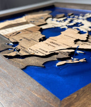 Load image into Gallery viewer, Handcrafted Wooden Canada Map with Epoxy Resin Finish - Unique Wall Decor Piece / 48x37 cm
